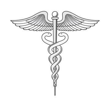 Caduceus medical symbol